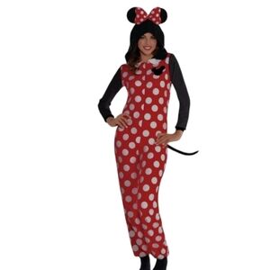 Disney Minnie Mouse Polka Dot cosplay pajamas costume size L